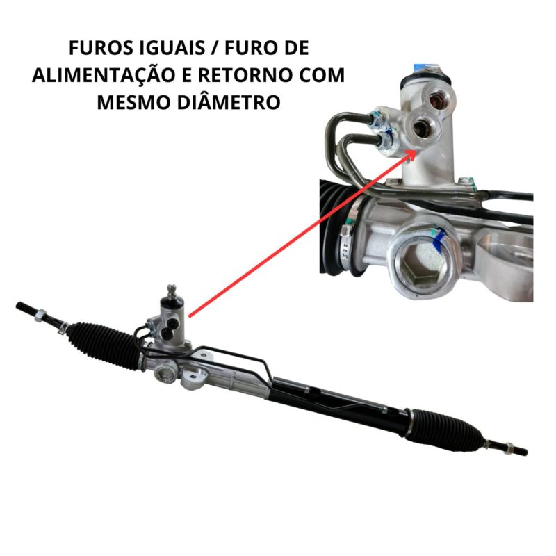 Caixa de Direção Hidráulica Nova para Kia Sorento 2011 até 2015 (Furos com saídas para o mesmo lado) - Image 2