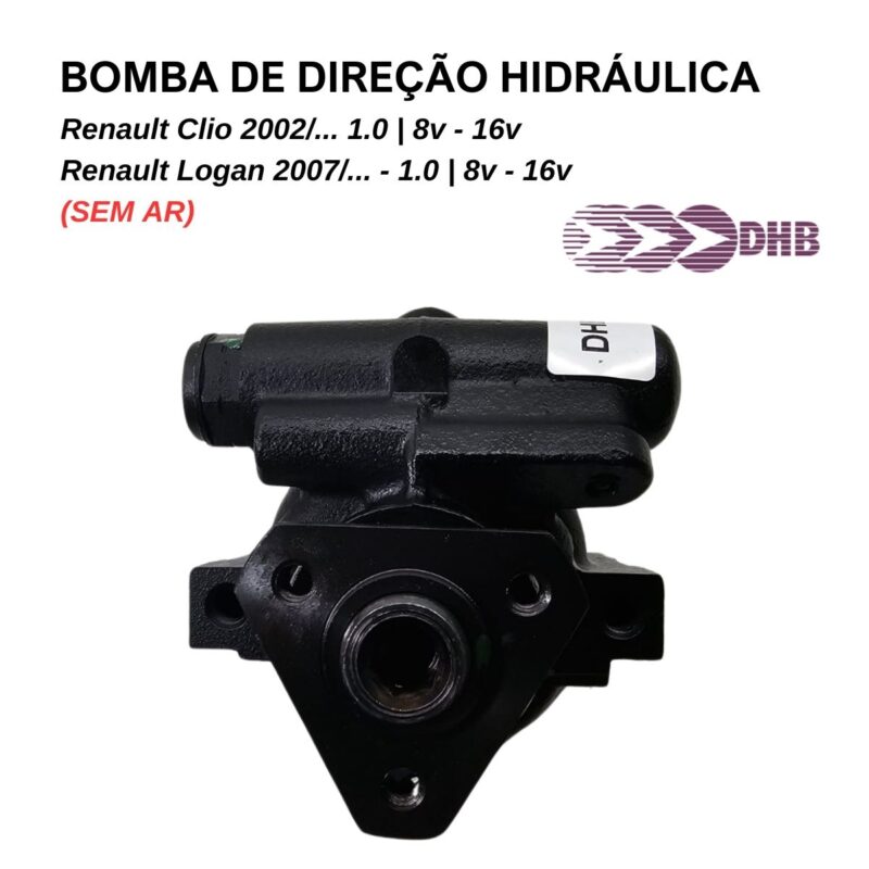 Bomba de Direção Hidráulica para Renault Logan 1.0 - 8v / 16v - 2007 Em diante (SEM AR) - Image 2
