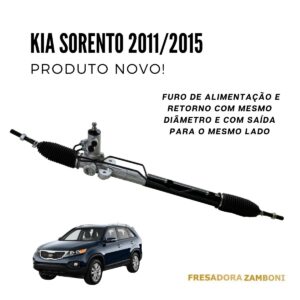 Caixa de Direção Hidráulica Nova para Kia Sorento 2011 até 2015 (Furos com saídas para o mesmo lado)