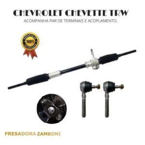 Caixa de Direção Mecânica para Chevrolet Chevette + Acoplamento + Par Terminais - Remanufaturada