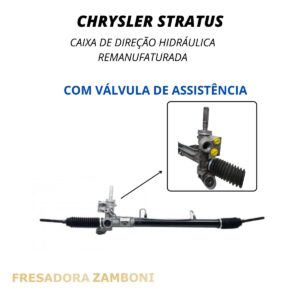 Caixa de Direção Hidráulica Chrysler Stratus 1995 a 2000 - Com Válvula Assistência - Remanufaturada