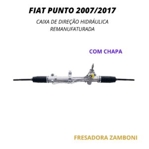 Caixa de Direção Hidráulica Fiat Punto 2007 a 2017 (Com Chapa) - Remanufaturada