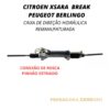 Caixa de Direção Hidráulica Xsara Break / Berlingo (Pinhão Estriado) - Remanufaturada