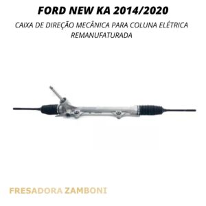 Caixa de Direção Mecânica Para Coluna Elétrica Ford New Ka 2014 a 2020 - Remanufaturada