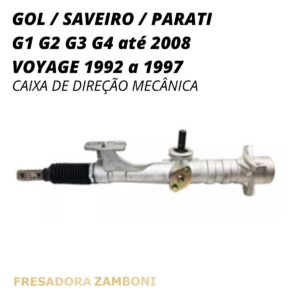 Caixa de Direção Mecânica VW Voyage 1982 a 1997 - Remanufaturada