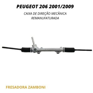 Caixa de Direção Mecânica Peugeot 206 2001/2009 - Remanufaturada