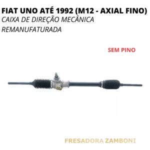 Caixa de Direção Mecânica Fiat Uno Até 1992 SEM PINO - Remanufaturada