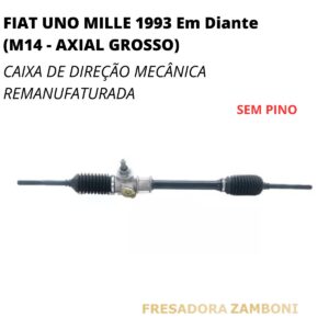 Caixa de Direção Mecânica Fiat Uno Mille 1993 Em Diante (SEM PINO) - Remanufaturada