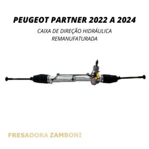 Caixa de Direção Hidráulica para Peugeot Partner 2022 a 2024 (Estria Grossa) - Remanufaturada