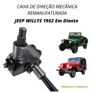 Caixa de Direção Mecânica para Jeep Willys - Remanufaturada
