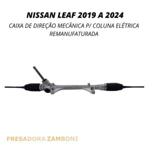 Caixa de Direção Mecânica para Coluna Elétrica Nissan Leaf 2019 até 2024 - Remanufaturada